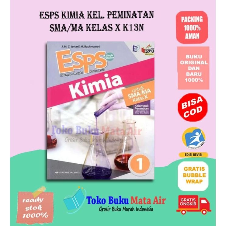 

BEST SELLER ESPS KIMIA 1 UNTUK SMA/MA KELAS X ( K13N ) ERLANGGA