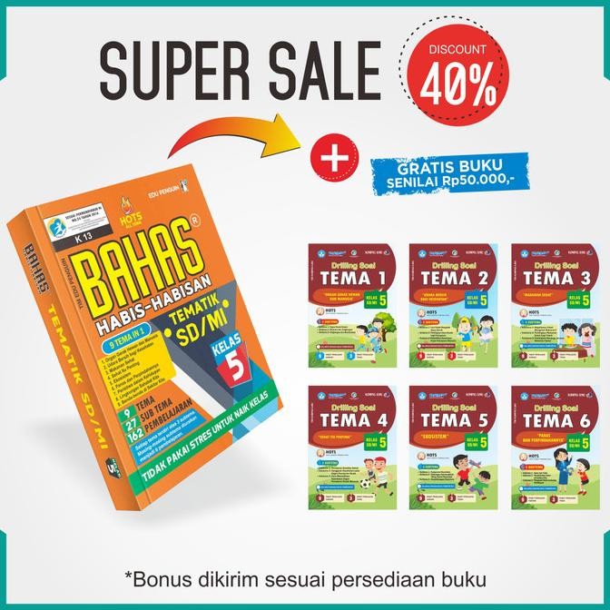 

Buku BAHAS HABIS-HABISAN TEMATIK SD/MI Kelas 5 (Edu Penguin)