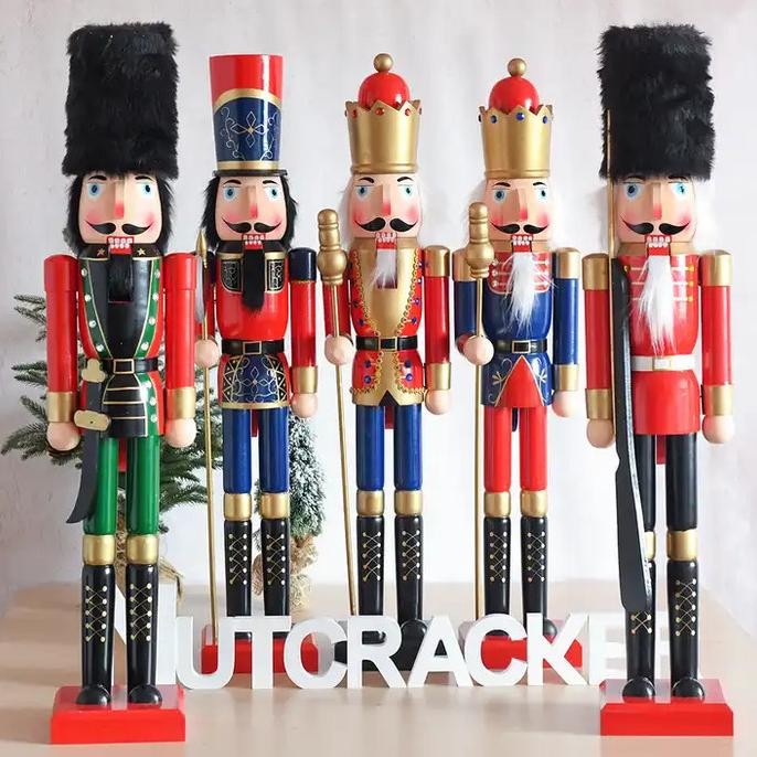 

Sale! Dekorasi Aksesoris Nutcracker Jumbo Natal Kayu Besar Hiasan Berdiri