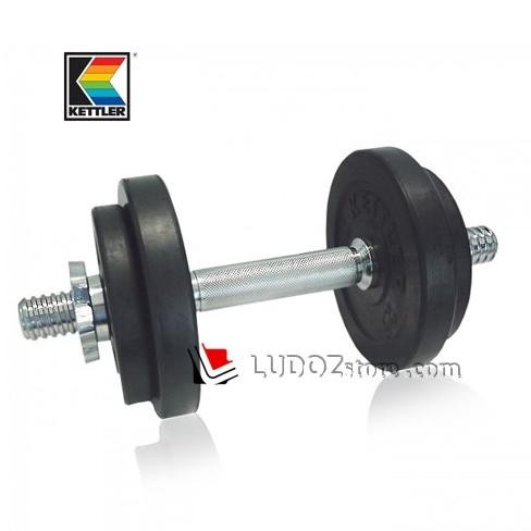 KETTLER Dumbell 10kg RUBBERIZED Set Barbell Dumbel Barbel karet rubber