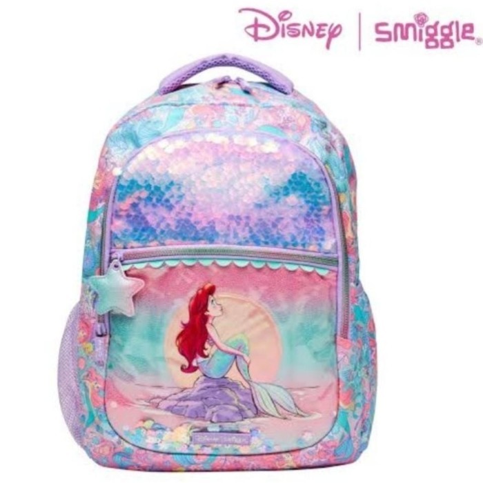 TERBARU Smiggle Disney Ariel Little Mermaid - Tas Ransel Anak PROMO