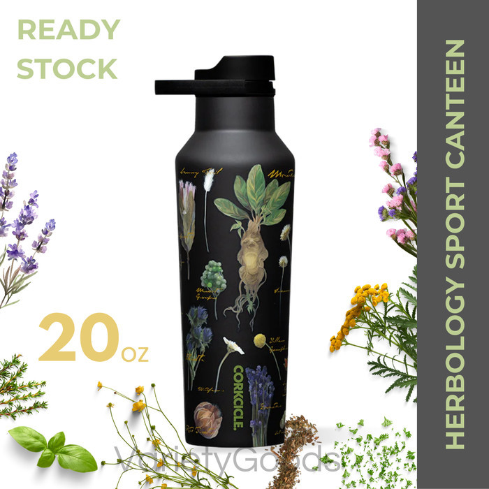 Corkcicle Harry Potter Sport Canteen 20Oz - Herbology Corkcicle Herbology Gratis Ongkir