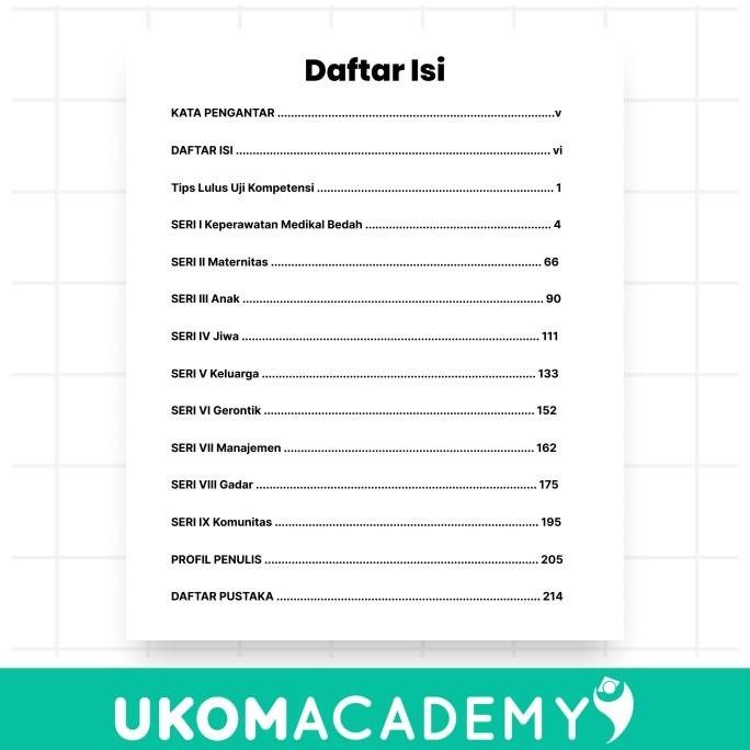 

Buku UKOM Academy Prediksi Soal UKOM Profesi Ners ( UKNI ) 2024