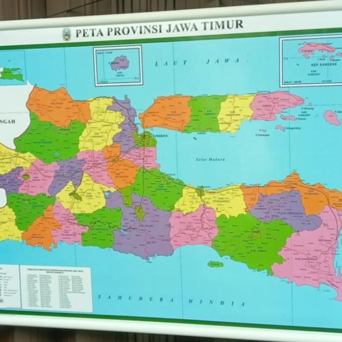 

peta provinsi jawa timur peta dinding