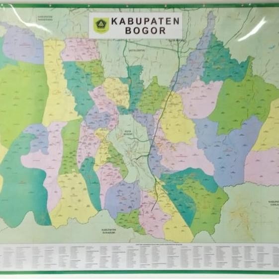 

Peta Kabupaten Bogor ( peta dinding)