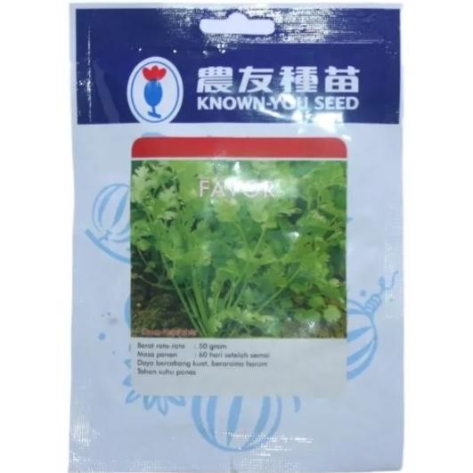 Benih Daun Ketumbar Favor Pack Besar 20 Gram Biji Coriander Known You
