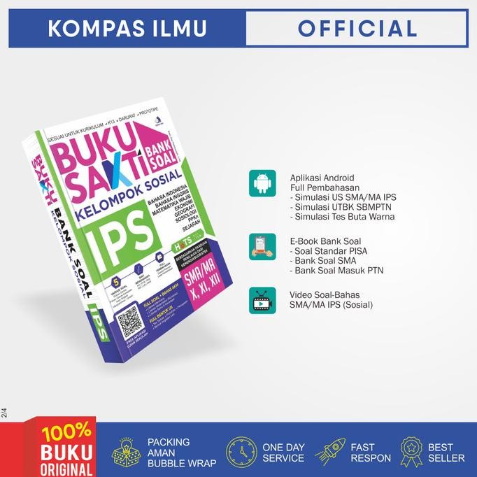 

Buku SAKTI BANK SOAL SMA/MA IPS KELAS 10, 11, 12 -HOTS ALL ITEM-