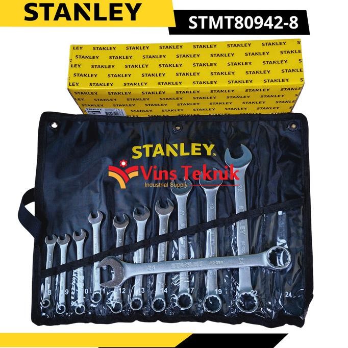 Kunci Ring Pas Set Stanley Stmt80942-8 Kunci Ring 11 Pcs 8-24Mm Original Dan Terpercaya