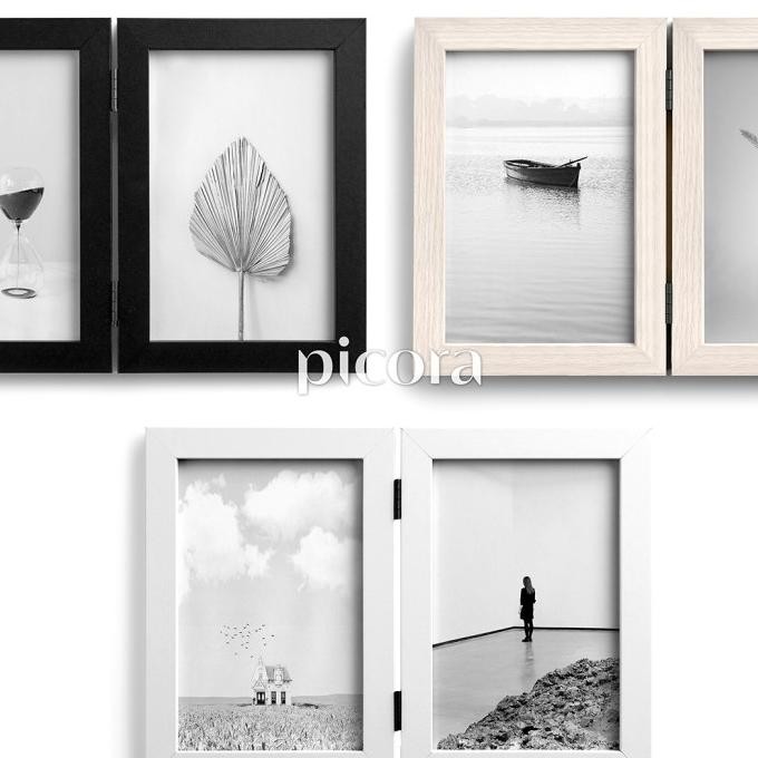 Terlaris PICORA ALTO 4R Lipat (10x15cm x2) Pigura Frame Bingkai Foto SALE