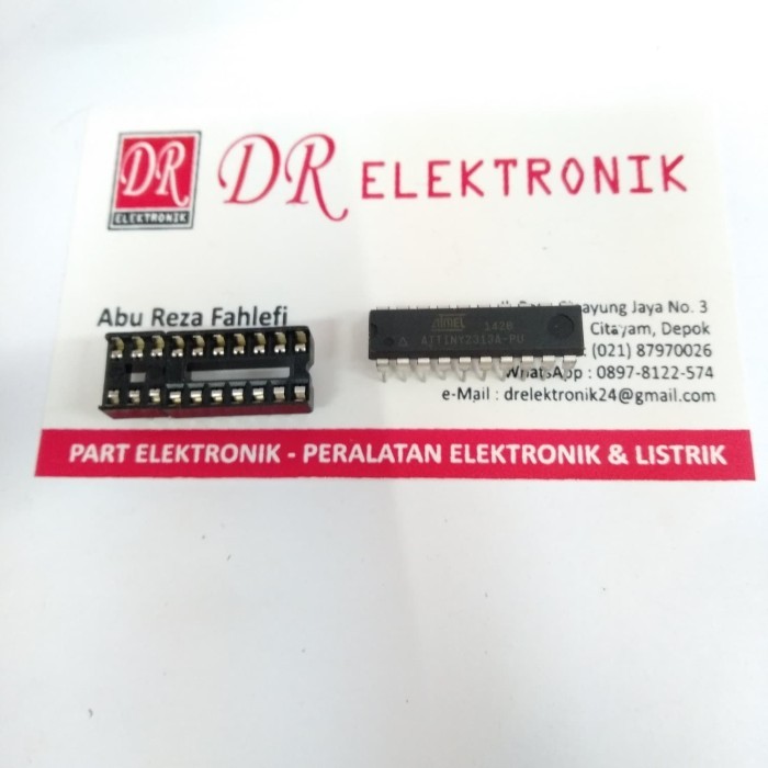 ATTINY2313A PU + Soket 20 pin ATTINY2313 ATTINY 2313