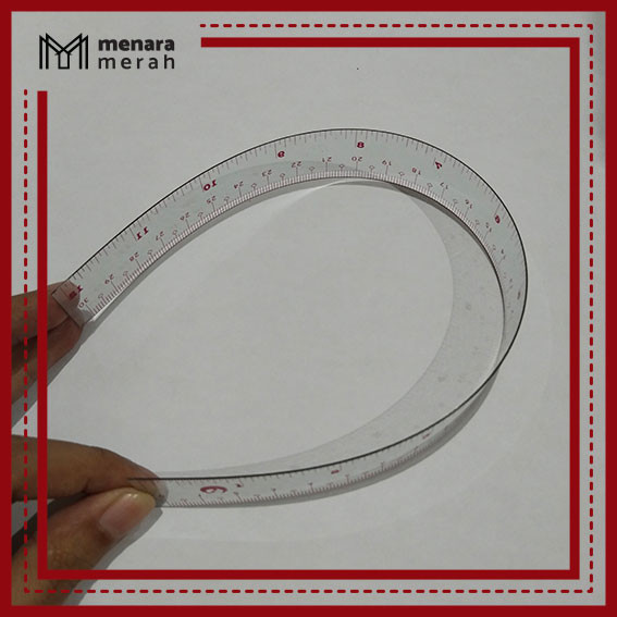 

Penggaris mika 30 cm lentur