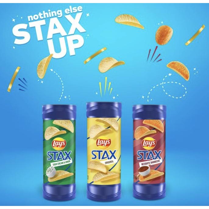 

NEW PRODUK LAY'S STAX USA 5,5 OZ | 155,9 GR | LAYS POTATO CHIPS !!!!!