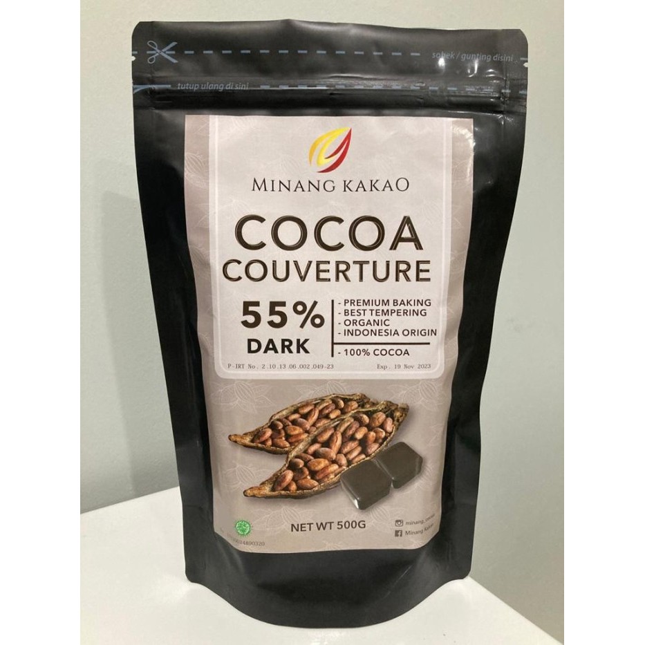 

Organic Chocolate Couverture 55% - 500gr