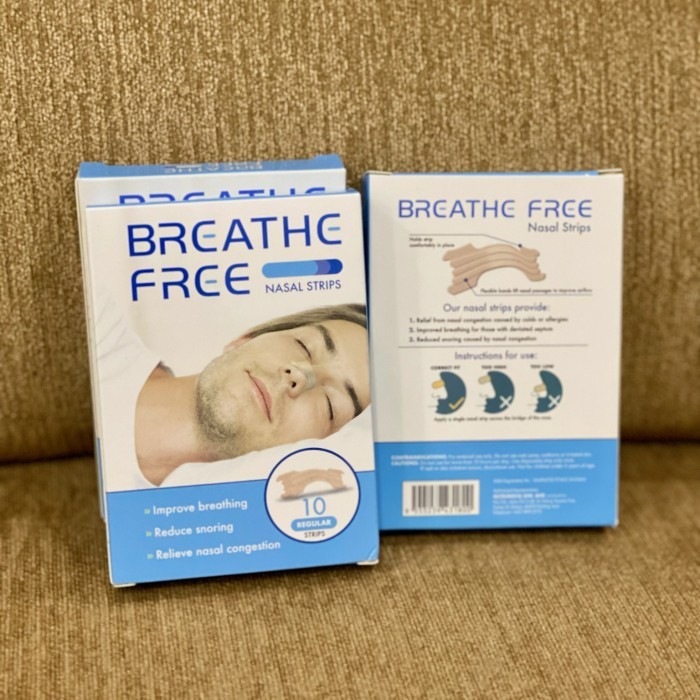 Murah Breathe free nasal strips Nasal strips Breathe right Nasal strip Non COD