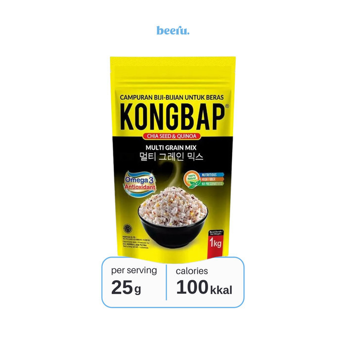 

Kongbap Multi Grain Mix Chia Seed & Quinoa Pouch 1 Kg