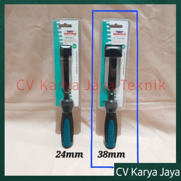 

Pahat Kayu 1 1/2 CR-V Wipro / Tatah Kayu 38 mm / Wood Chisel