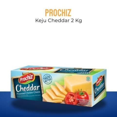 

keju prochiz cheddar cheese 2 kg kemasan