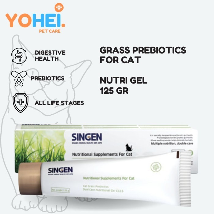

Singen CG15 Cat Grass Prebiotics Nutri Gel Cat 125gr