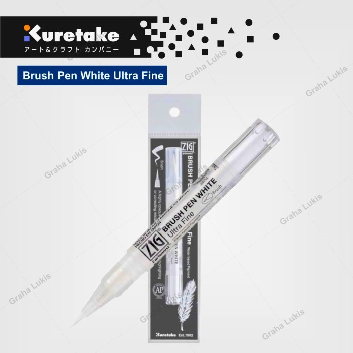 

Kuretake Zig Brush Pen White Ink Ultra Fine Tip CNBW-02S