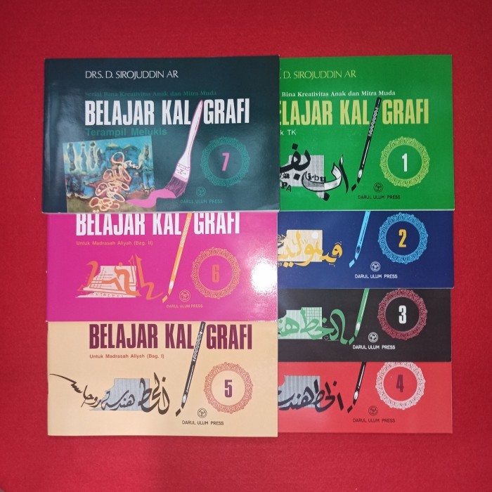 

buku belajar kaligrafi 1 set 7 jilid