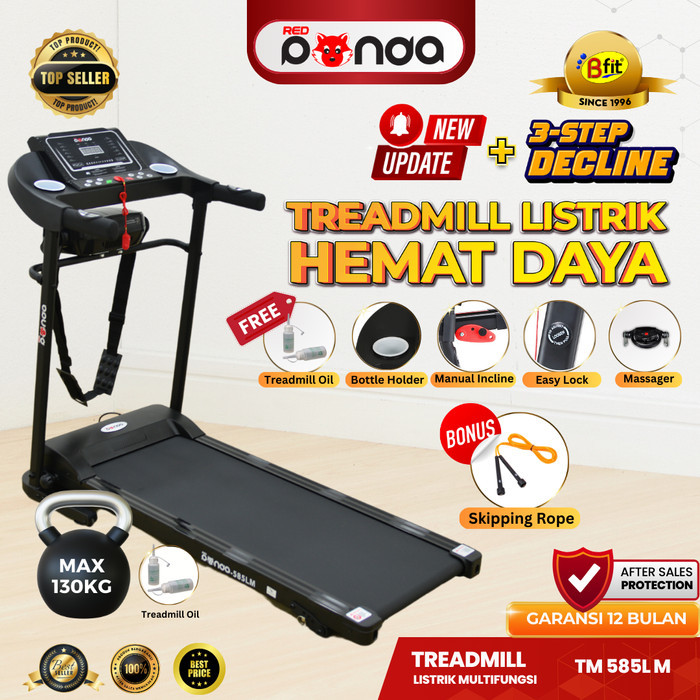 Motorized Treadmill Listrik Redpanda 585 Super Murah Kokoh Kuat