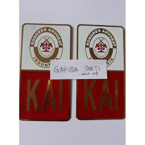 Terlaris Plat Mobil Kai (Kongres Advokat Indonesia)