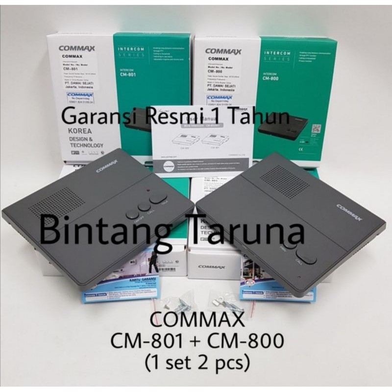 Intercom Commax CM-801 & CM-800 Intercom Commax CM 801 & CM 800 Intercom Commax CM801+CM800