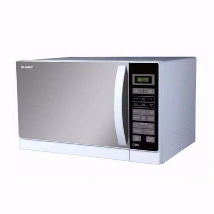 TERLARIS sharp microwave r 728 with grill low watt 25ltr warna putih