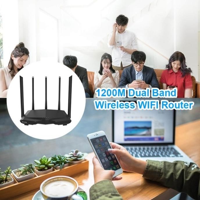 Tenda AC7 AC1200 Smart Dual Band Wifi Wireless Router 4 x 5dbi