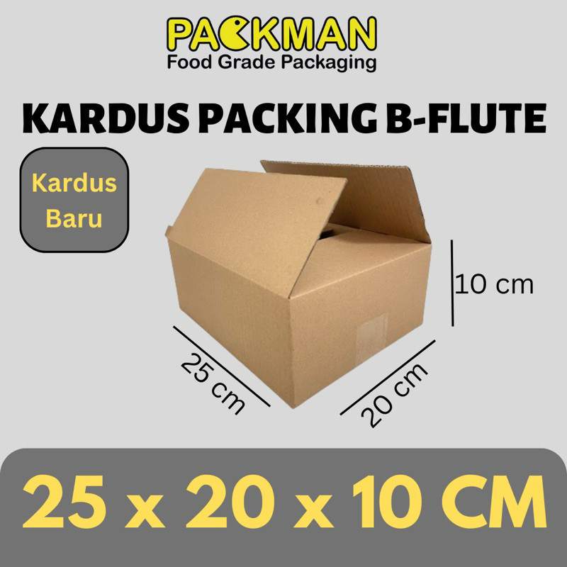 

KARDUS PACKING 25x20x10 cm / BOX KARTON CORUGATED B-FLUTE / PACKING ONLINE