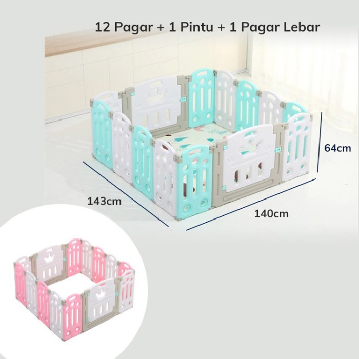 Pagar Bayi Babyroom Baby Fence Pagar Anak Bayi Pagar Playground - 14