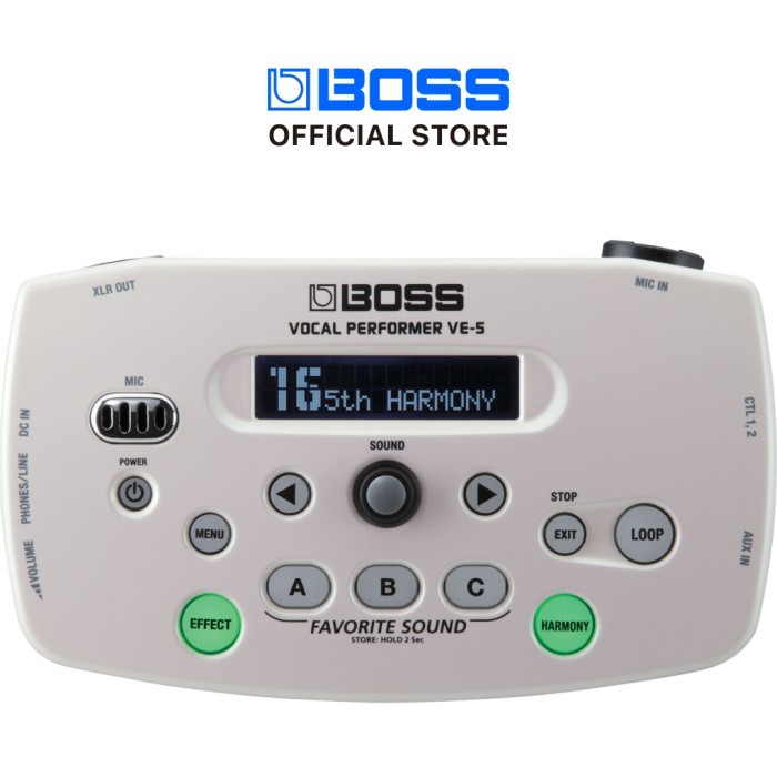Boss Ve-5 Vocal Performer (White) Efek Vokal