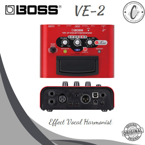 Boss Ve-2 Vocal Harmonist Pedal Effect Original Ve2 Efek Vokal
