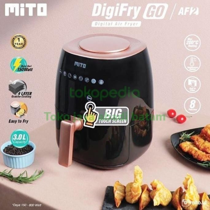 mito digifry go af2 airfryer mito resmi