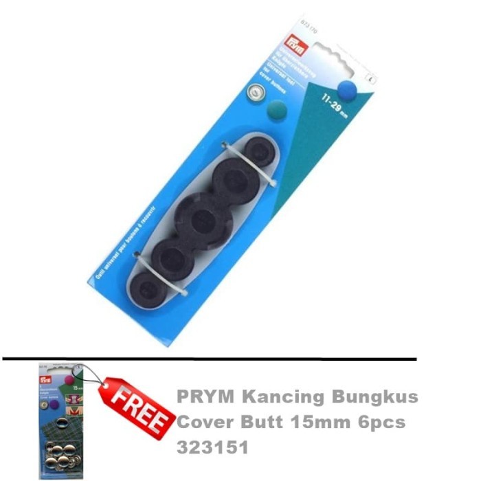 HOT SALE PRYM Universal Tool for Cover Button 11-29 mm FREE Prym Kancing 15mm