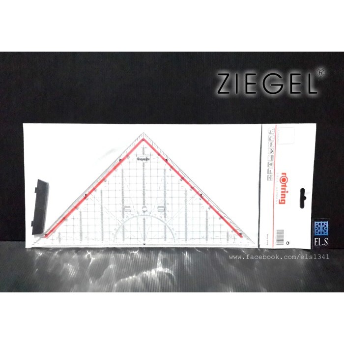 

HOT SALE! Ziegel - Penggaris Segitiga Pegangan