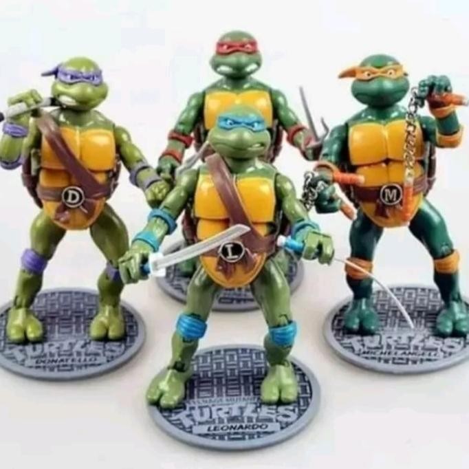 FIGUR SET Ninja turtles playmate figure kura kura ninja set 4 bh