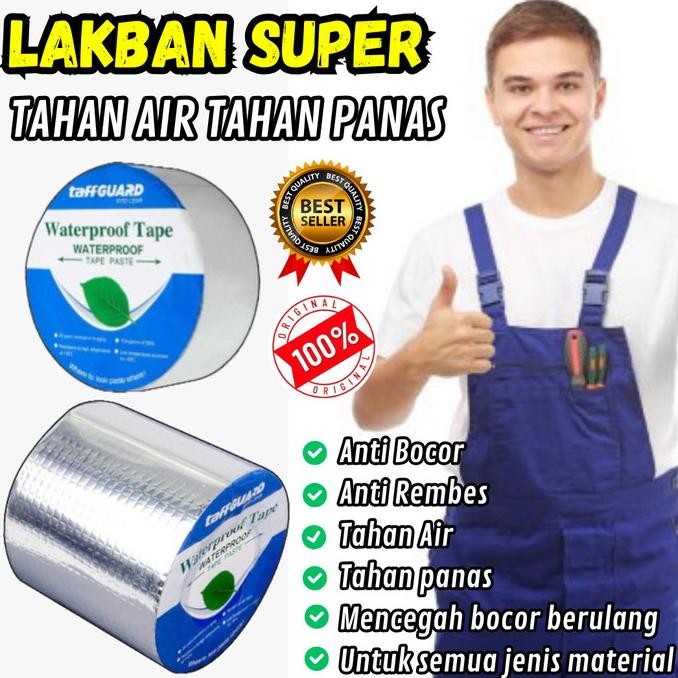 Lakban Penambal Spandek Terpal Kolam Toren Pipa Selang Lem Super Kuat Tahan Air Dan Cuaca Stok Terba