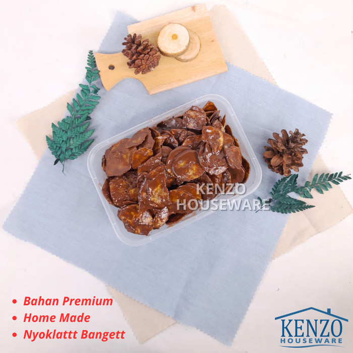 

Keripik Pisang Cokelat Lumer Keripik Pisang Rasa Manis Toples 200 Gram