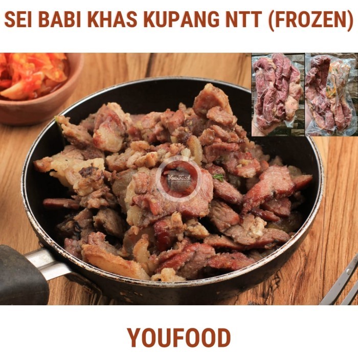 

SEI BABI KUPANG 500gr (include sambal Luat) Sei Babi NTT