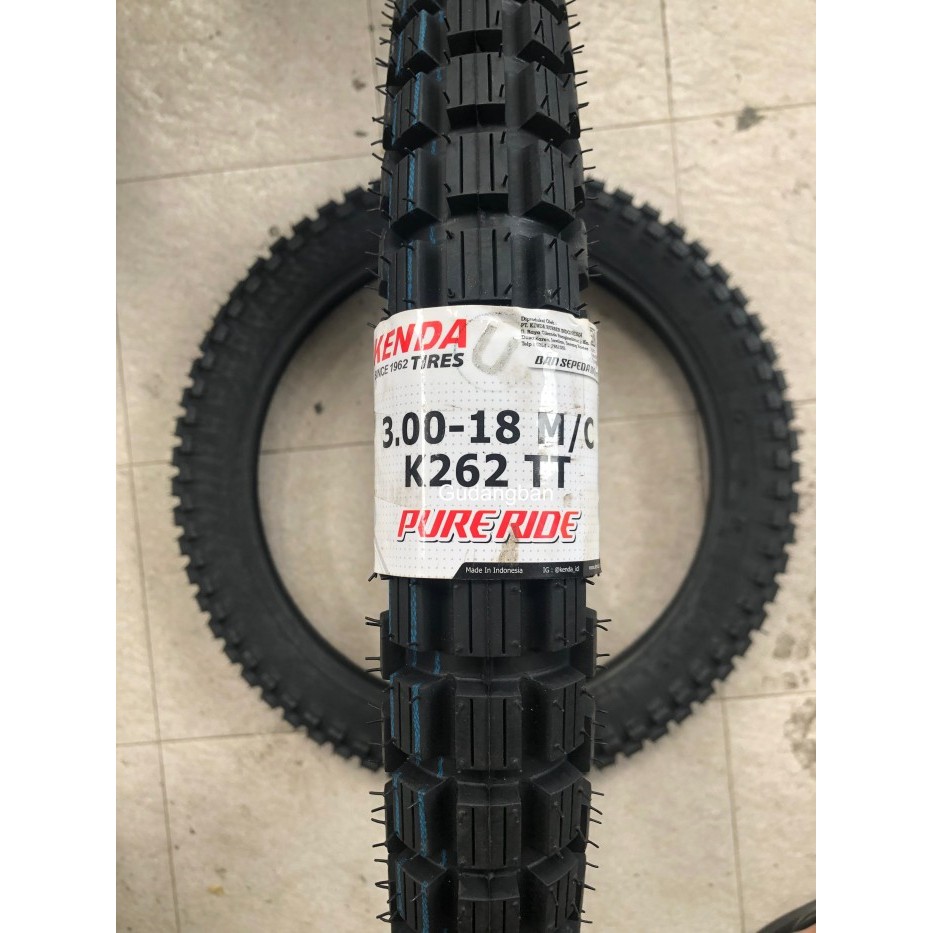 ( TUBETYPE ) Kenda K262 300 - 18 TT Ban luar Motor Trail 3.00 RING 18