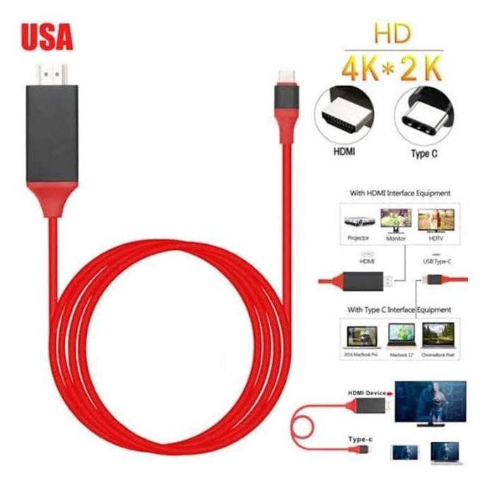 Ready Fuf Type C to HDMI MHL (Samsung S9 Note9 etc)