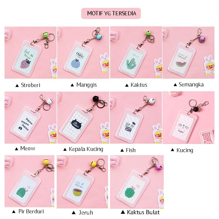 

Rw140 Tempat Kartu Akses Kartu Kerja Id Card Holder Transparan
