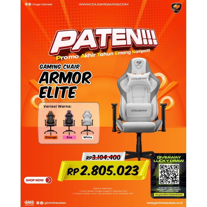 Kursi Gaming Cougar Armor Elite series - Cougar Armor elite series