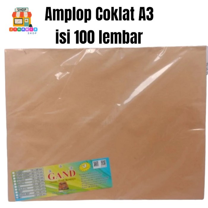 

Sale Amplop Coklat A3 / Map Coklat A3 /Pack