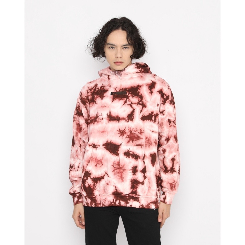 Erigo Hoodie Tie Dye Verniel Maroon Unisex