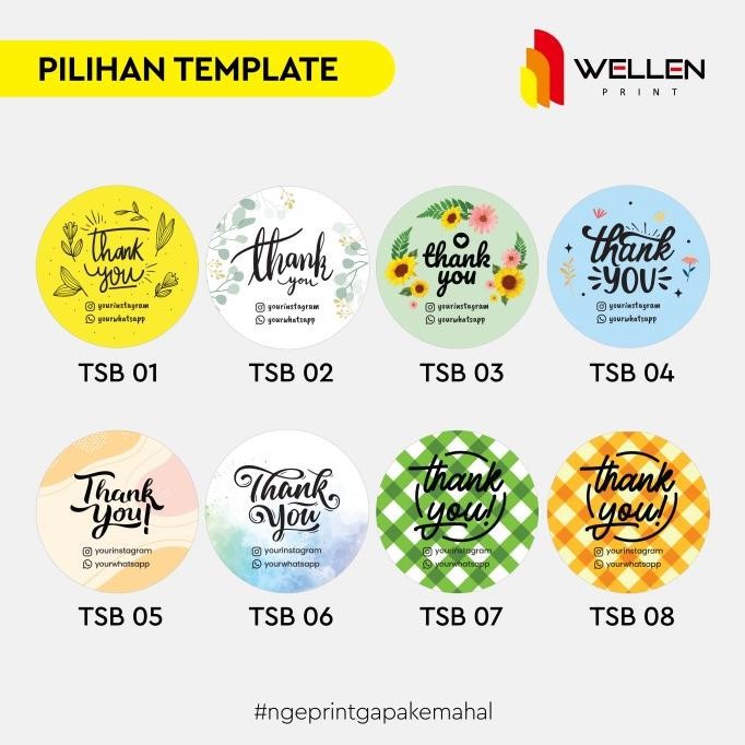

Cetak Sticker Bulat Thank You / Print Stiker Label Terima Kasih
