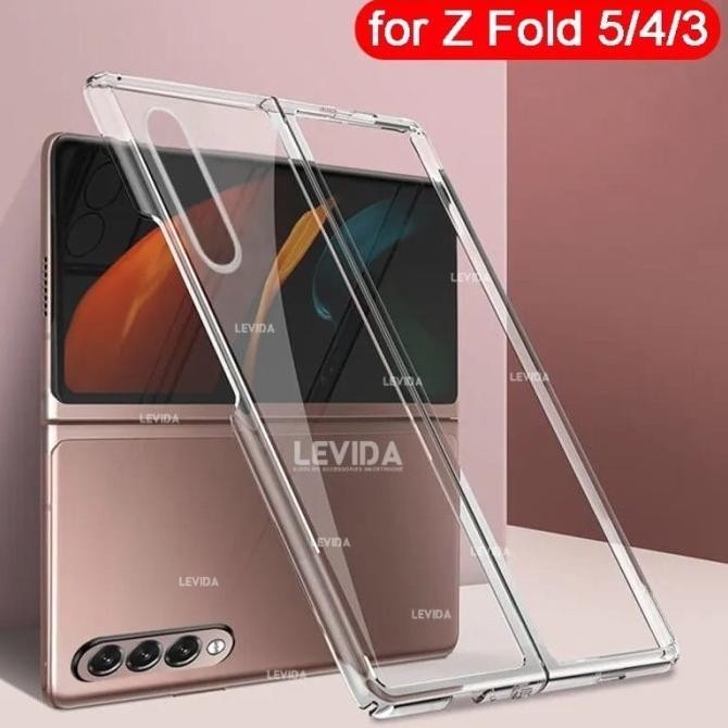 Samsung Z Fold 1 Samsung Z Fold 2 Samsung Z Fold 5 Clear Case Anticrack Akrilik Bening  Samsung Z Fo