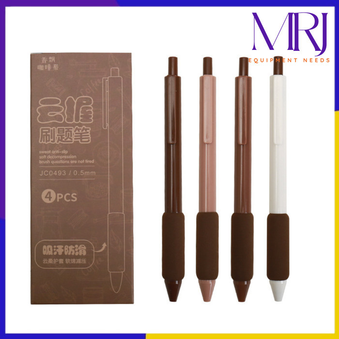 

Mrj Pulpen Tulis Mekanik 0.5Mm Set Isi 4 Pcs Pena Gel 0.5Mm Bolpoin Cetekan