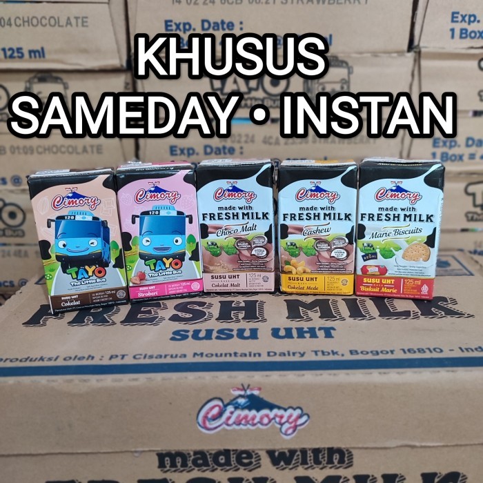 

1 DUS SUSU CIMORY UHT FRESH MILK 125ml / 125 ml SAMEDAY INSTAN HEMAT